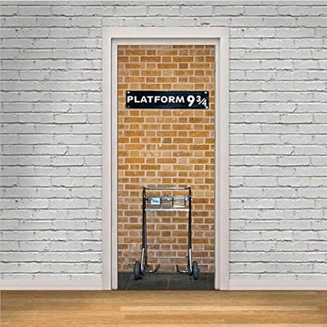 Hnxsl London Door Sticker Bedroom Platform Lom Door 3ddiy Harry