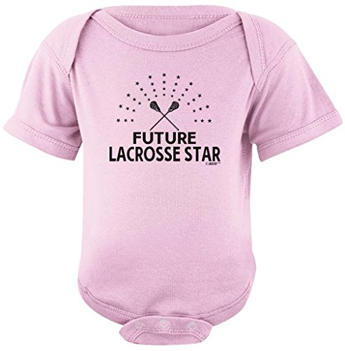 Baby Registry Gifts Future Lacrosse Star Pink Bodysuit White Bib Bundle 24 Months