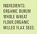 Hodgson Mill Organic Whole Wheat Spaghetti with Milled Flax Seed, 12-Ounce Boxes (Pack of 12)