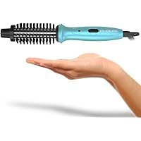 Mini Curling Iron PHOEBE Hair Brush for Travel, 3/4 Inch Dual Voltage Ceramic Tourmaline Ionic Hot Curler Brush with…