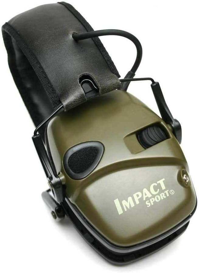 Howard Leight by Honeywell R-01526-PK2 2-Pack Impact Sport Sound Amplification Electronic Earmuff, Classic Green (R-01526-PK2), Classic Green,Green 2-pack: Home Improvement