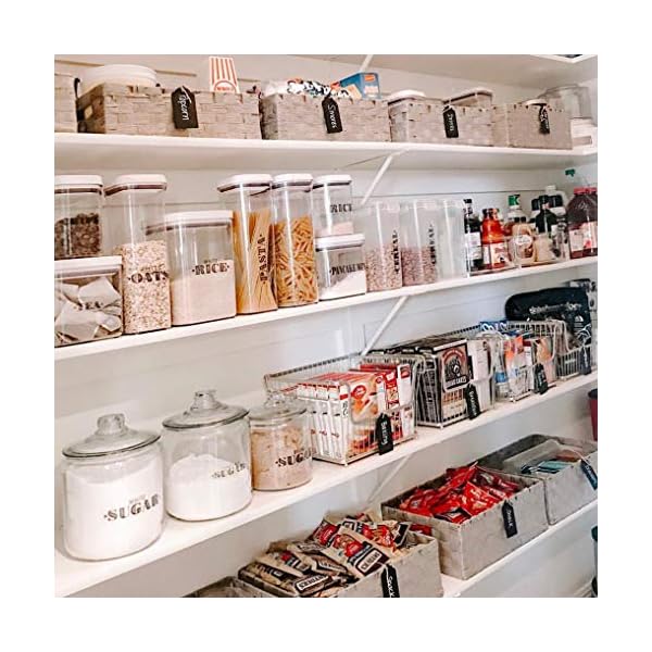 Talented Kitchen 154 Farmhouse Pantry Labels – 154 Kitchen Pantry Names – Food Stickers, Water ...