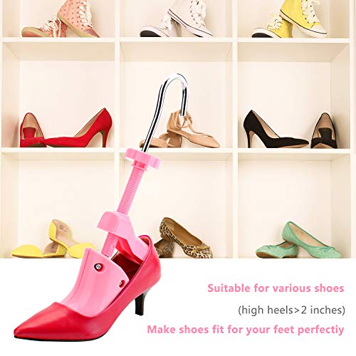 Minerva Shoe Stretcher for Women High Heel Shoes, Tough Plastic Shoe Trees for Women Shoes Width and Length - 2 Way Adjustable Shoe Shaper (Women's Size 5-9) - Thumbnail 6