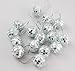 VANVENE 18 pcs 1.8 Inch Disco Ball Mirror Party Christmas Xmas Tree Ornament Decoration with Fastening Strap