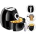 SUPER DEAL Deep Air Fryer 3.7 Quart Comes With Recipes & CookBook, Timer, Temperature Control , Detachable Basket
