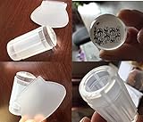 Finger Angel New Clear 2.8CM Jelly Nail Art Stamping Stamper Scraper Image Plate Stamper Manicure Tools DIY Polish Kit