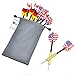 Tip Darts by DigHealth(TM), 12 pcs (4 sets), Steel Needle, National Flag Flights, Aluminum Shafts and Brass Barrels, with 4 Free PVC Dart Rods