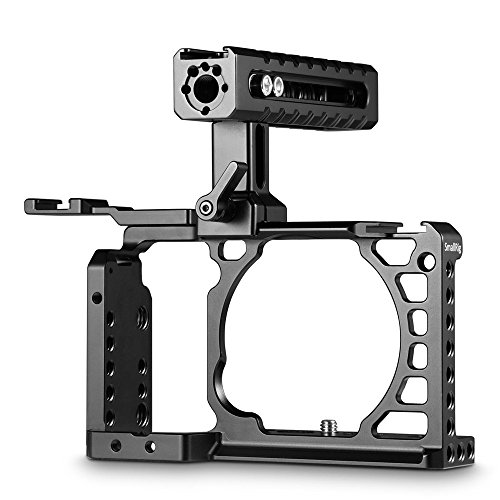 SMALLRIG Cage Kit for Sony Alpha A6500 with NATO Handle and Cold Shoe Mount for Handheld Shooting - 2081