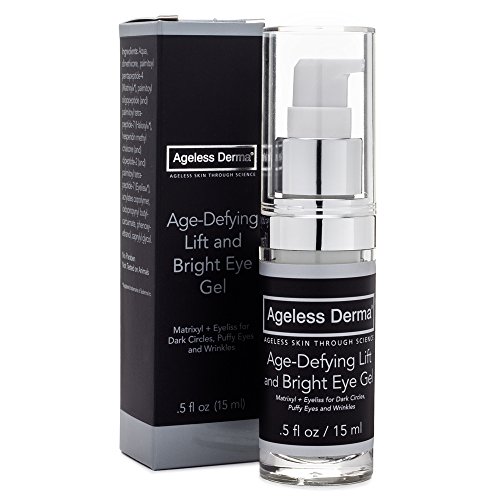 Ageless Derma Age-defying Lift and Bright Anti Aging Eye Cream. This anti wrinkle eye cream Reduces the Appearance of Fine Lines, Dark Circles, Puffiness, and Wrinkling Around Eyes