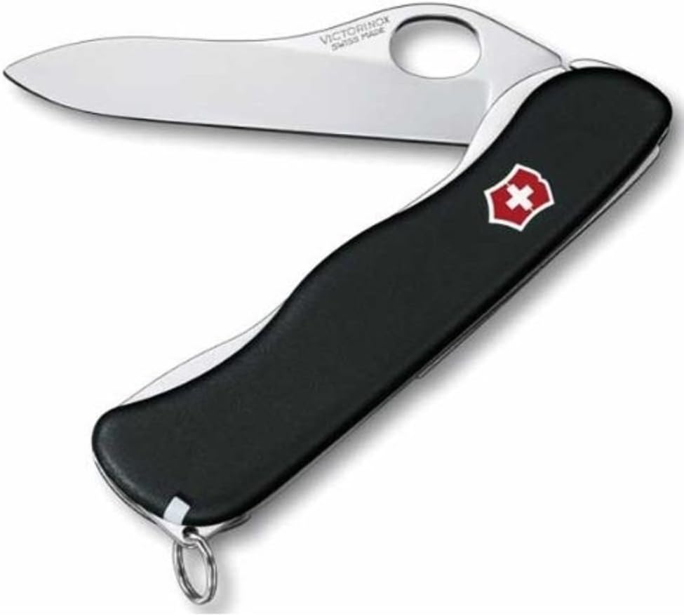 Victorinox 0.8416.M3 Sentinel Pocket Knife with Clip, Black, One Size
