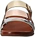FitFlop Women's Gladdie Slide Gladiator Sandal, Precious Metals, 8 M US