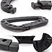 Tactical Carabiner Keychain - LeBeila Light Weight Polymer D-Ring Clip Hanging Hooks Super Strong Molded Carabiners Hanging Buckle (5PCS, Black)