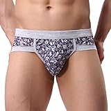 Neartime Hot Sale!Men's Underwear, Men Elastic Soft Boxer Briefs Shorts Bulge Pouch (XL, Gray)