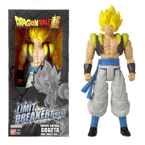 BANDAI - Dragon Ball Super Limit Breaker Series Figura de Accion Gogeta Super Saiyan 30cm - 36758 Multicolor - Figuras articuladas Coleccionable, Ideal para fanaticos del Anime.