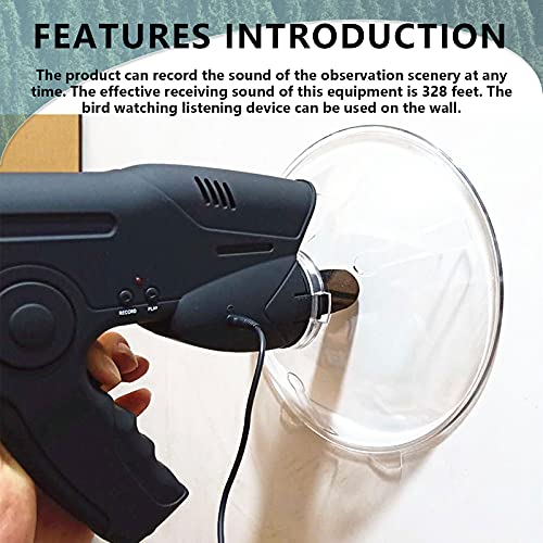 HomeAll Parabolic Microphone Monocular Headphone Amplifier Spy Gear Listening Devices Long Range