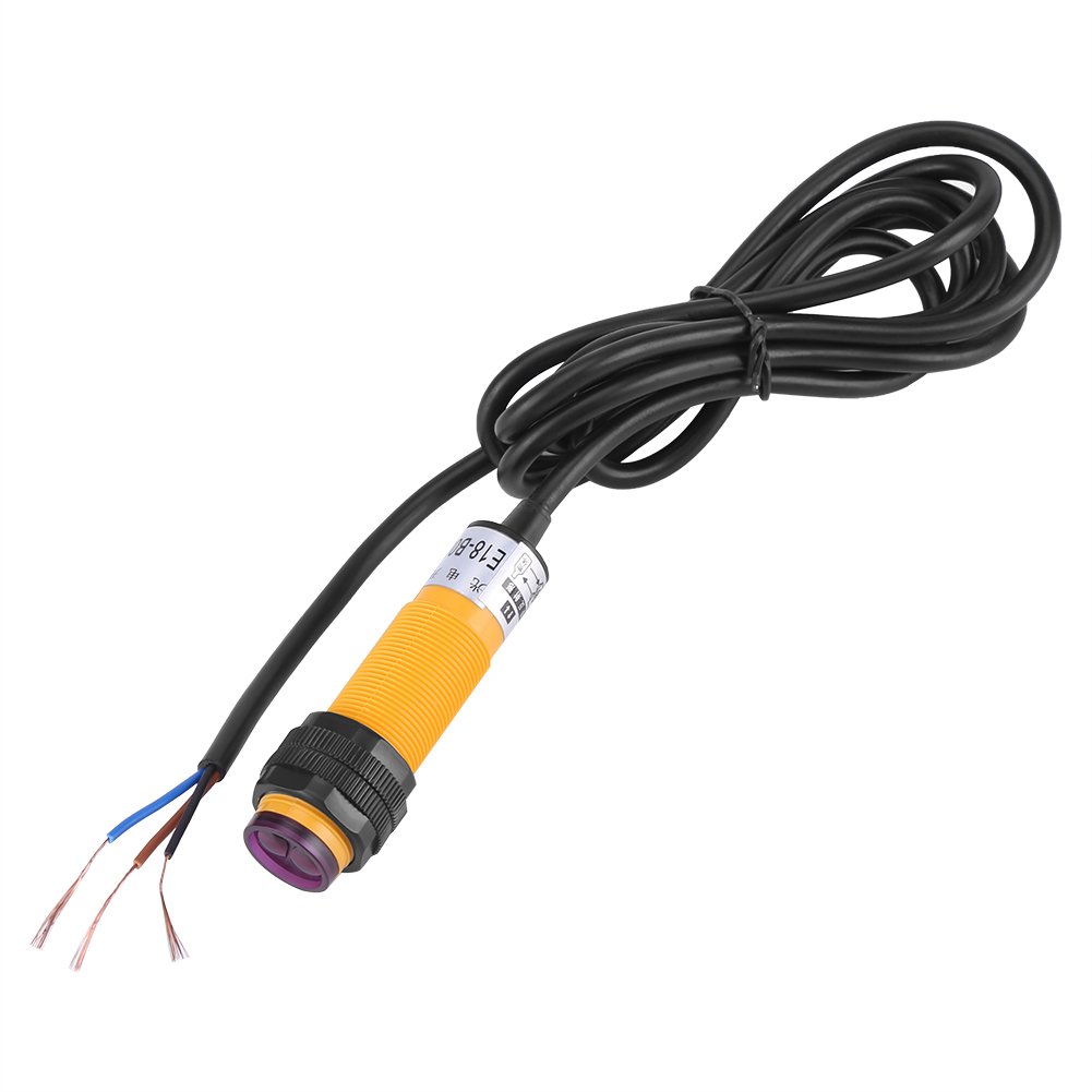 Infrared Photoelectric Switch Sensor, 3 Wires Diffuse Photoelectric Sensors 5-30cm DC 6-36V PNP IR Proximity Switches for Industrial Automation