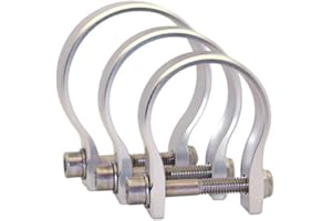 Axia Alloys MODCL1.25-C 1.25" Cage Strap Clamp- Clear