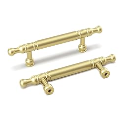 homdiy 10 Pack Matte Gold Cabinet Pulls Kitchen