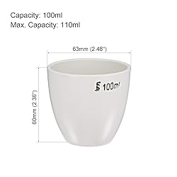 uxcell Porcelain Crucible Cup 100ml for Foundry