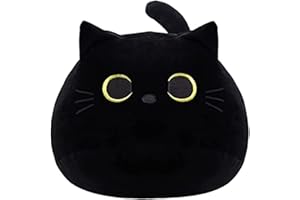 WeBingo Black Cat Plush Toy 16'', Giant Cat Stuffed Animal Plushies Pillow for Girl Boy Kid Adult, Large Big Soft Gift for Birthday Christmas Valentine's Day Home Decor