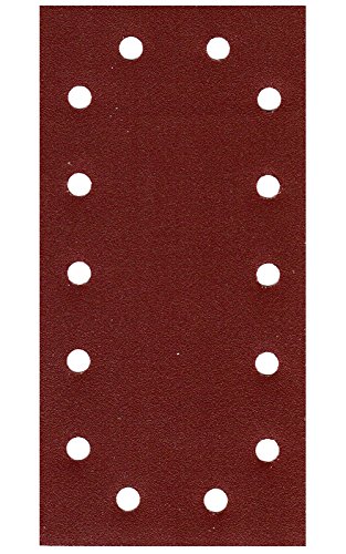 Pack of 50 Sandpaper Sanding Sheets 115 x 230 mm 14 Hole Grit = 120 Orbital Sanders