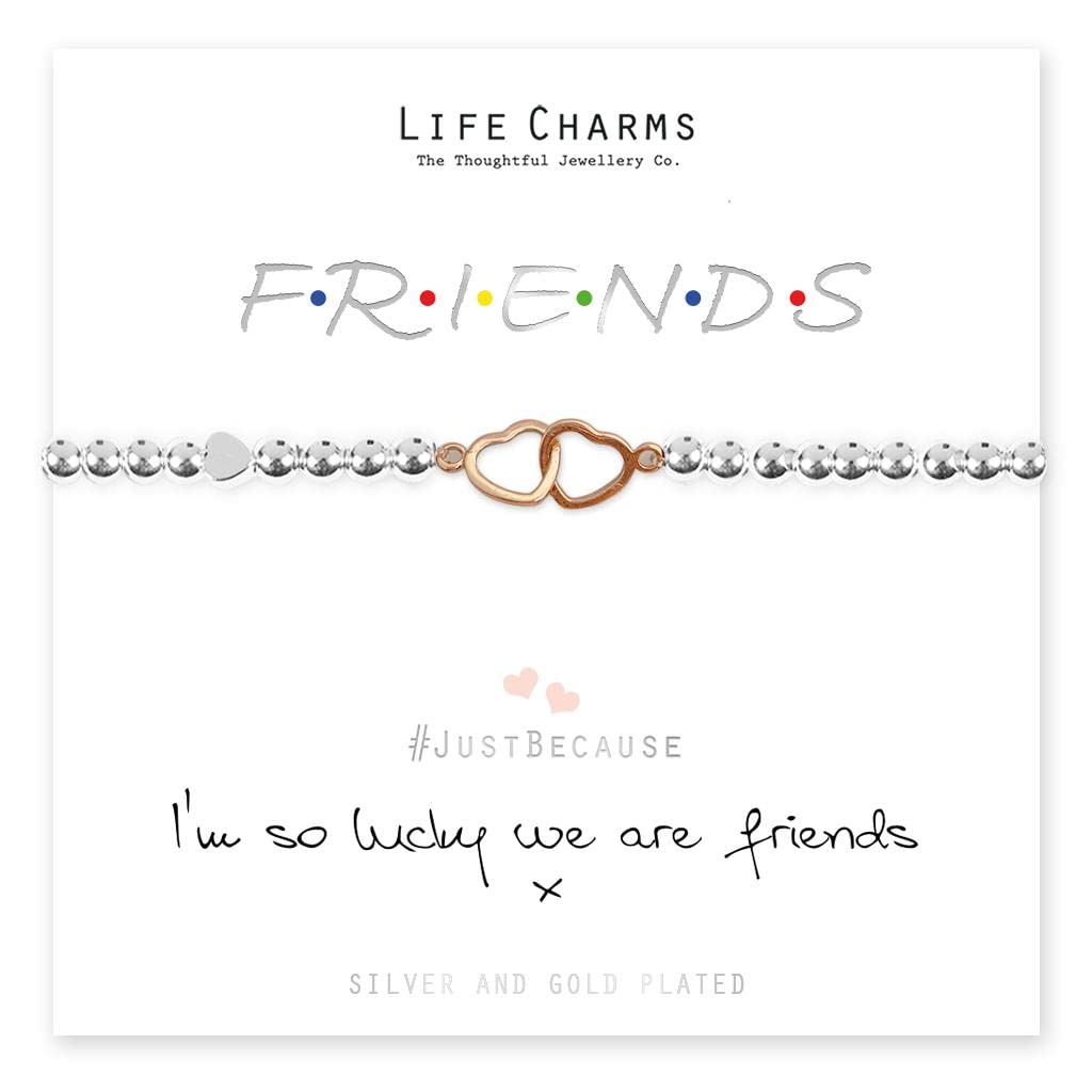 Life Charms I Am So Lucky We are Friends Bracelet