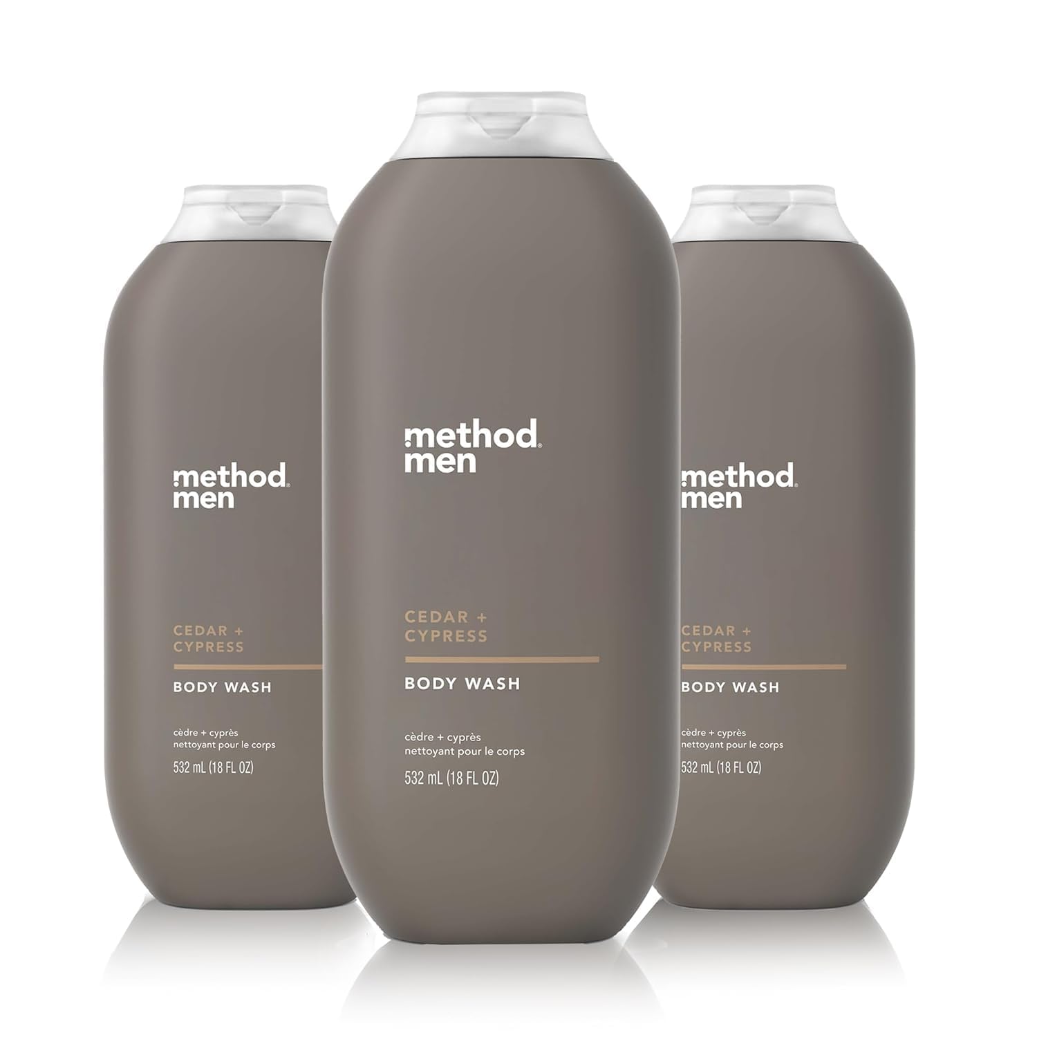 Photo 1 of Method Men Body Wash, Cedar + Cypress, Paraben and Phthalate Free, 18 FL Oz (Pack of 3)