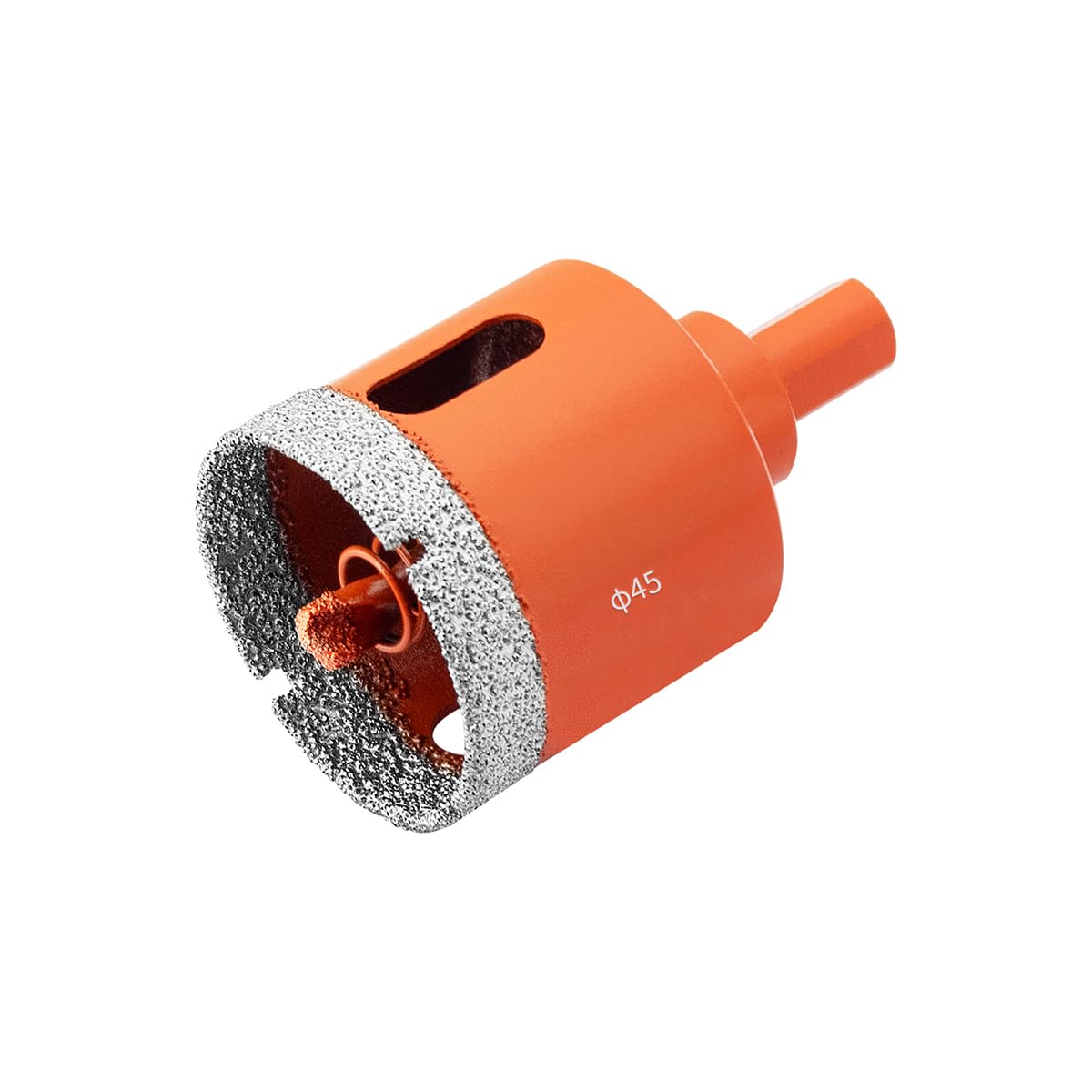 Meccion Diamond Hole Saw 45mm with Pilot Guide Bit, Professionals Brazed Diamond Drill Bit Hole Cutter for Tile, Porcelain, Glass, Ceramic, Marble — image 1