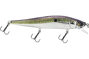 FISH LUCKE Luck E Strike STX Jerkbait, 4.5 Inch Suspending Hydrodynamic Fishing Lure, Made in The USA