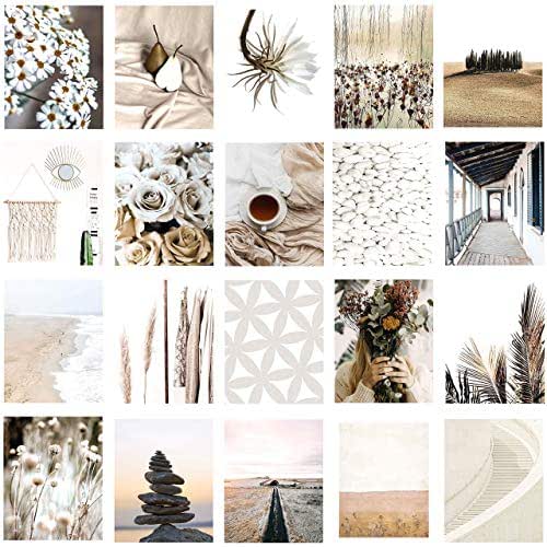 Amazon.com: Beige Aesthetic Wall Collage Kit - Neutral and White