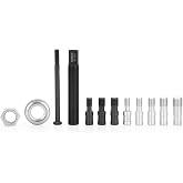 OEMTOOLS 27144 Harmonic Balancer Installer Tool, Mechanic Tools, Color-Coded Adjustable Sleeves, 9 Count Thread Adapter Kit, Sturdy Plastic Case