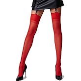 Mila Marutti Women's Sheer Thigh High Stockings for Garter Belts | Lingerie Thigh High Tights - Made in EU