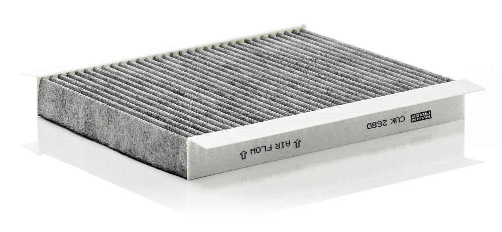 MANN-FILTER CUK 2680 Cabin Air Filter - Pollen Filter with Activated Carbon - for Cars + Transporters