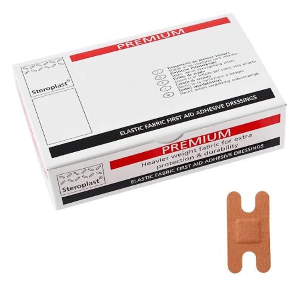 Steroplast Premium Fabric Plasters - Knuckle (x50) Beige 7.5cm x 4cm (Knuckle)