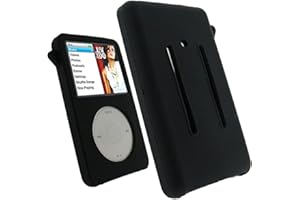 AIKUKIKI Case for iPod Classic,TPU Soft Silicone Protective Anti-Scratch Shockproof Shock-Absorption,Anti-Slip Phone Case for Apple iPod Classic 6th 7th 80GB,120GB Thin 160GB and iPod Video 5th 30GB (Black)