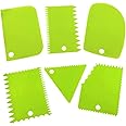 6Pcs Plastic Clay Scraper Pottery Scraper Tool Clay Sculpture Contour Pottery Sculpture Tool DIY Clay Knife Industrial Clay Scraper Pottery Tool Sculpture Cut Sculpt Clay Ceramic Tool,Green Color