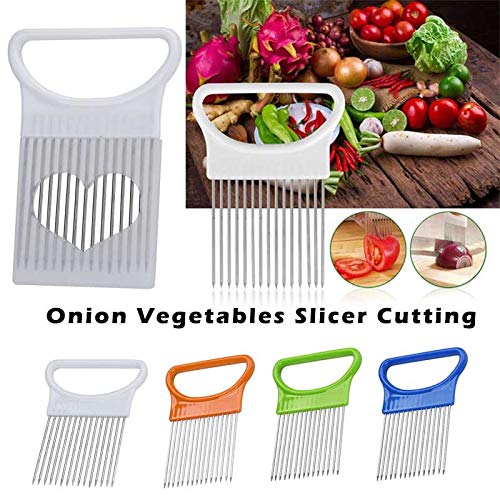 Food Slice Assistant 1/2/3/5PCS Onion Holder, Mix Style Stainless