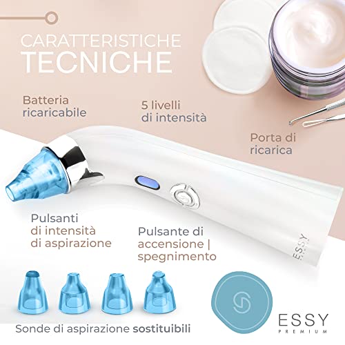 Essy Blackhead Aspirator Blackhead Remover Profesional Nose Extractor Machine Aspirator Pimple Cleaning Face Squeeze Remover Blackhead Remover Blackhead Remover