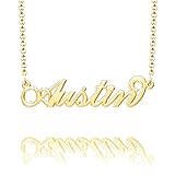 Q&Locket Austin Name Necklace Personalized