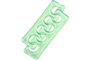 ROLABLING Toe Separators Flexible Soft Silicone Finger Toe Spacers for Nail Polish Pedicure Tools (Green)