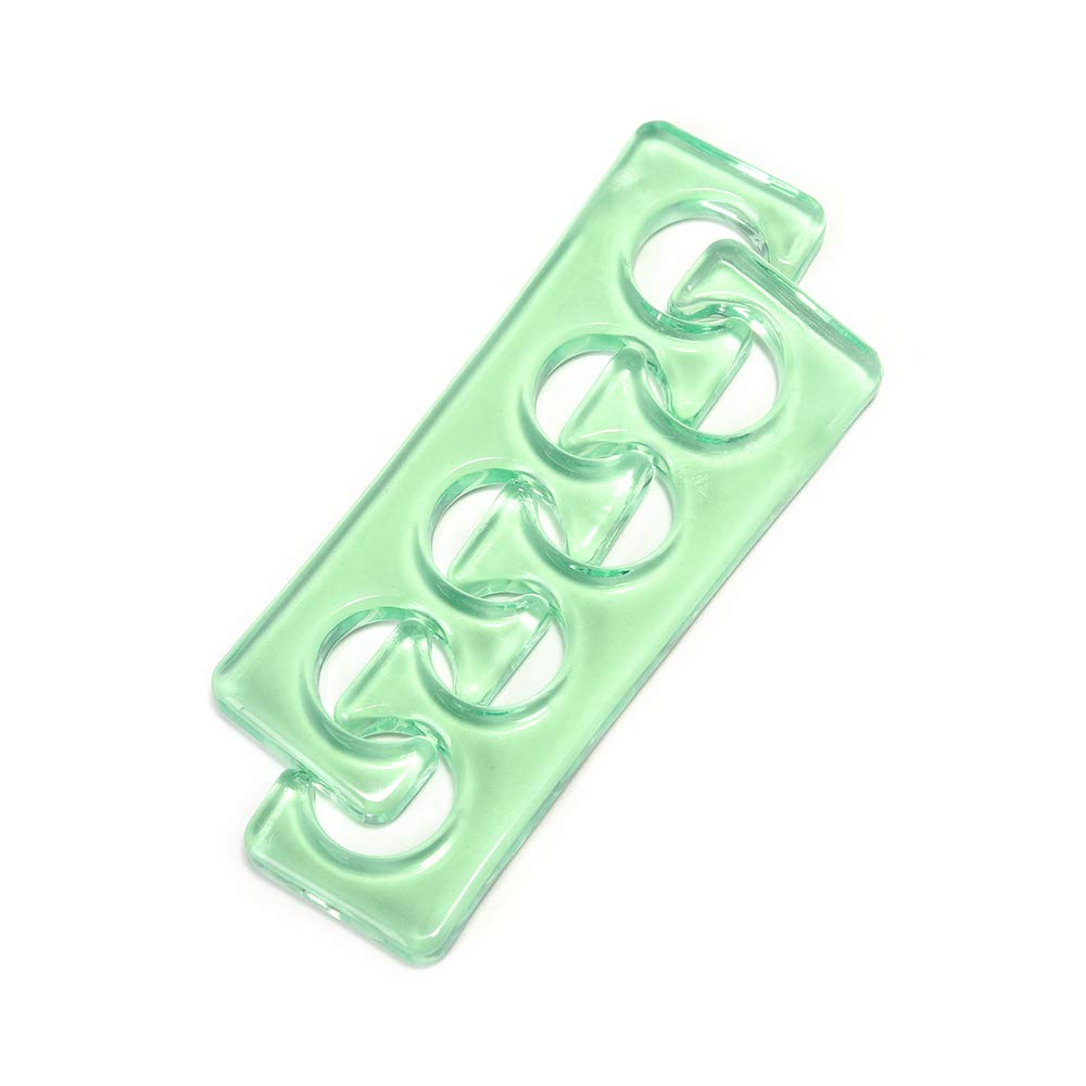 ALEXNAILART Toe Separators Toe Stretchers Soft&Flexible Gel Silicone for Nail Polish Nail Art Pedicure Tools (Green)