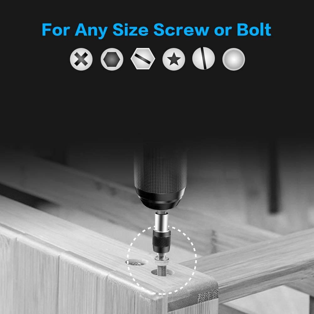 Screw Extractor Kit - 6 Piece Damaged Stripped Screw Remover Set, Easy Out Tool For DIY Repairs