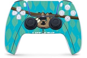 MightySkins Gaming Skin for PS5 / PlayStation 5 Controller - Slow Sloth | Protective Viny wrap | Easy to Apply and Change Sty