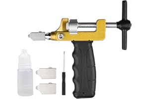 LSLANSOON 2 in 1 Glass Tile Cutter Breaker with Oiling Hole, Manual Hand Tool for Home DIY Cutting Breaking Glass, Mirror, Ceramic Tile, Glazed Tile (Type A)
