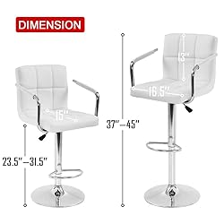 BestOffice Bar Stools Set of 2 Modern Bar Stool