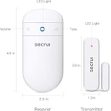 SECRUI Wireless Door/Window Alarm Sensor Chime 400ft Range 52 MP3 Modes view 6