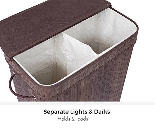 laundry basket 2 sections