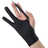 SRHVJ 1 Pcs Drawing Glove Fits Left and Right Hand for Digital Drawing Tablet, iPad, Paper Sketching