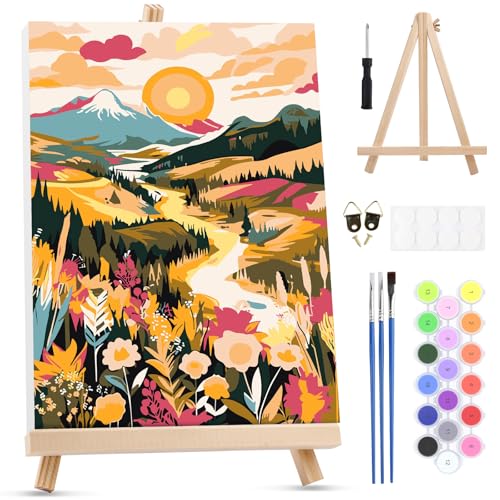 Landscape Mountains Flowers