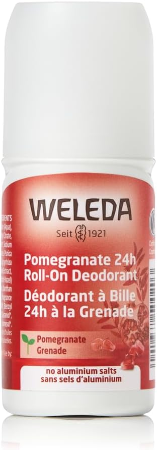 Weleda Pomegranate 24h Roll-On Deodorant 50ml Natural Antiperspirant Free